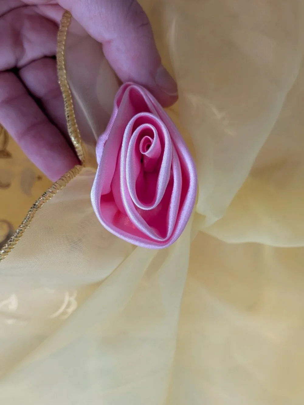 ⭐ Beautiful Disney Store Belle yellow ball gown costume 5/6